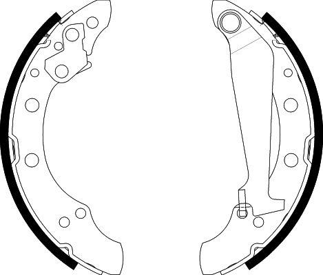 HELLA PAGID 8DB 355 001-311 - Brake Shoe Set autospares.lv