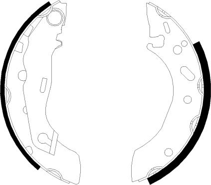 HELLA PAGID 8DB 355 001-731 - Brake Shoe Set autospares.lv