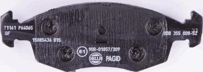 HELLA PAGID 8DB 355 008-521 - Brake Pad Set, disc brake autospares.lv