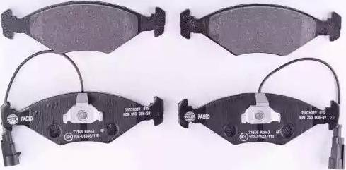 HELLA PAGID 8DB 355 008-391 - Brake Pad Set, disc brake autospares.lv