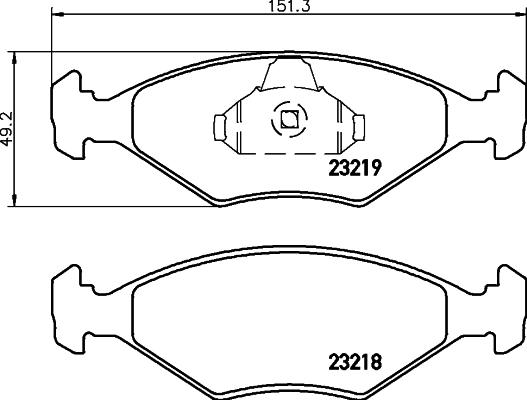 HELLA PAGID 8DB 355 008-381 - Brake Pad Set, disc brake autospares.lv