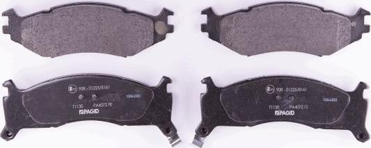 HELLA PAGID 8DB 355 008-221 - Brake Pad Set, disc brake autospares.lv