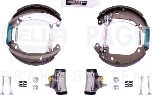 HELLA PAGID 8DB 355 003-971 - Brake Shoe Set autospares.lv