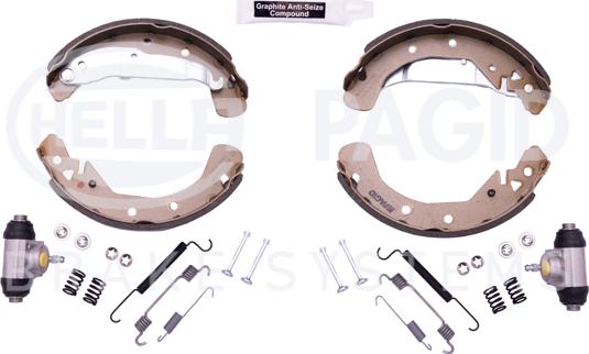 HELLA PAGID 8DB 355 003-481 - Brake Shoe Set autospares.lv