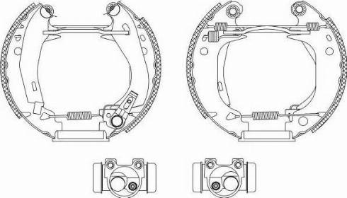 HELLA PAGID 8DB 355 003-651 - Brake Shoe Set autospares.lv