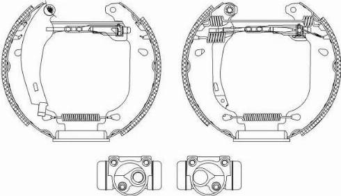 HELLA PAGID 8DB 355 003-891 - Brake Shoe Set autospares.lv