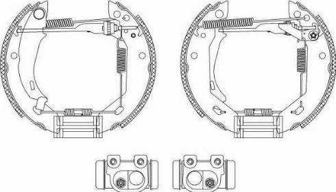 HELLA PAGID 8DB 355 003-831 - Brake Shoe Set autospares.lv