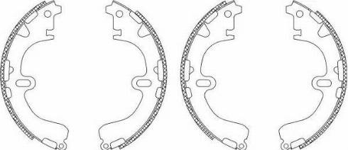 HELLA PAGID 8DB 355 003-331 - Brake Shoe Set autospares.lv