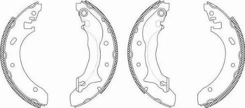 HELLA PAGID 8DB 355 003-241 - Brake Shoe Set autospares.lv