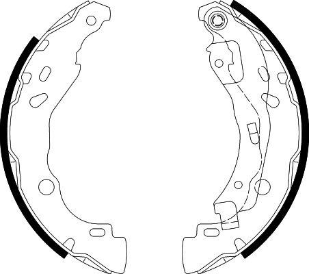 HELLA PAGID 8DB 355 002-641 - Brake Shoe Set autospares.lv