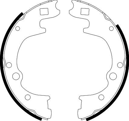 HELLA PAGID 8DB 355 002-111 - Brake Shoe Set autospares.lv