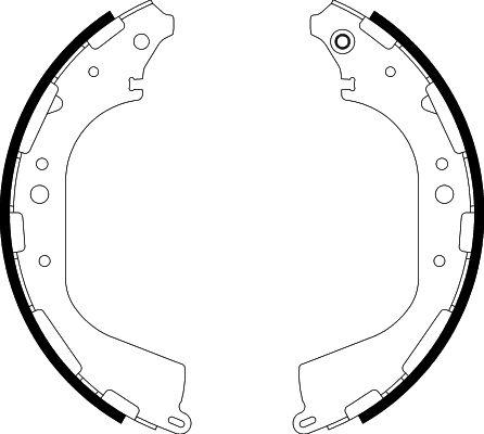 HELLA PAGID 8DB 355 002-341 - Brake Shoe Set autospares.lv