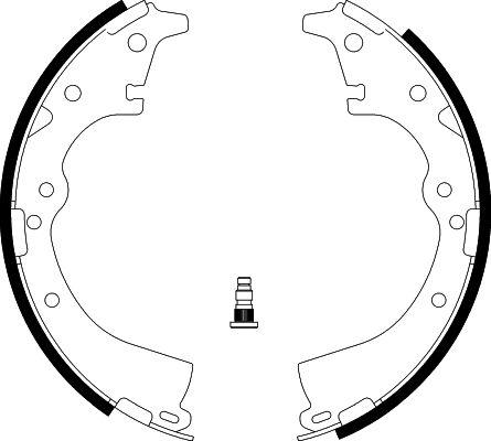 HELLA PAGID 8DB 355 002-201 - Brake Shoe Set autospares.lv