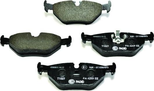 HELLA PAGID 8DB 355 007-421 - Brake Pad Set, disc brake autospares.lv