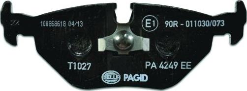 HELLA PAGID 8DB 355 007-421 - Brake Pad Set, disc brake autospares.lv