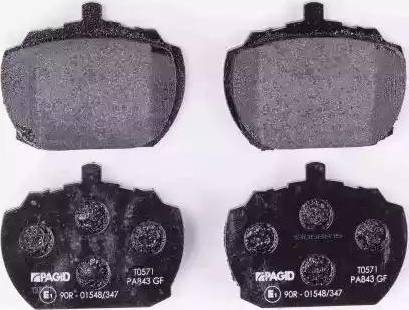 HELLA PAGID 8DB 355 007-091 - Brake Pad Set, disc brake autospares.lv