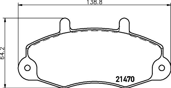 HELLA PAGID 8DB 355 019-371 - Brake Pad Set, disc brake autospares.lv