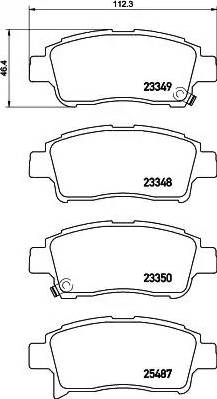 HELLA PAGID 8DB 355 019-711 - Brake Pad Set, disc brake autospares.lv