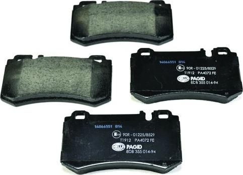 HELLA PAGID 8DB 355 014-941 - Brake Pad Set, disc brake autospares.lv