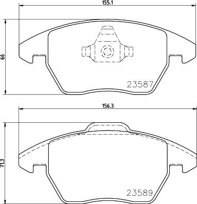 HELLA PAGID 8DB 355 014-511 - Brake Pad Set, disc brake autospares.lv