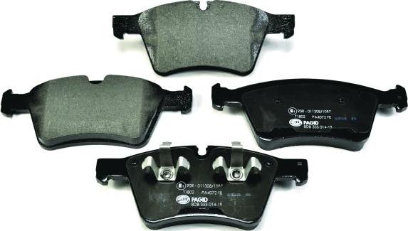 HELLA PAGID 8DB 355 014-191 - Brake Pad Set, disc brake autospares.lv