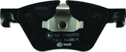 HELLA PAGID 8DB 355 014-351 - Brake Pad Set, disc brake autospares.lv