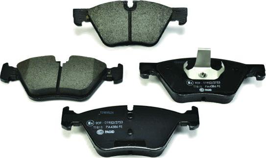 HELLA PAGID 8DB 355 014-351 - Brake Pad Set, disc brake autospares.lv