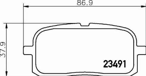 HELLA PAGID 8DB 355 014-781 - Brake Pad Set, disc brake autospares.lv