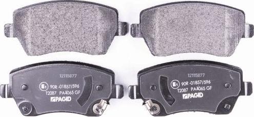 HELLA PAGID 8DB 355 015-981 - Brake Pad Set, disc brake autospares.lv