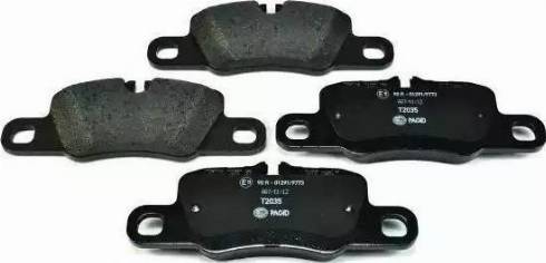 HELLA PAGID 8DB 355 014-051 - Brake Pad Set, disc brake autospares.lv