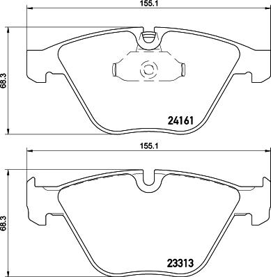 HELLA PAGID 8DB 355 015-601 - Brake Pad Set, disc brake autospares.lv