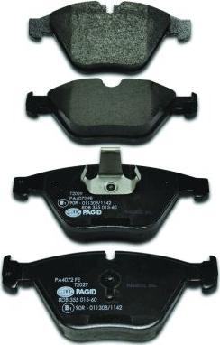 HELLA PAGID 8DB 355 015-601 - Brake Pad Set, disc brake autospares.lv