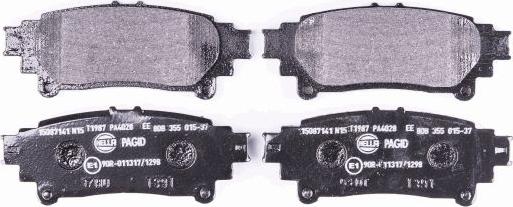 HELLA PAGID 8DB 355 015-371 - Brake Pad Set, disc brake autospares.lv