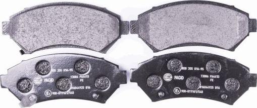 HELLA PAGID 8DB 355 016-951 - Brake Pad Set, disc brake autospares.lv