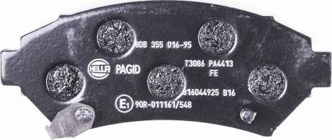 HELLA PAGID 8DB 355 016-951 - Brake Pad Set, disc brake autospares.lv