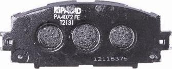 HELLA PAGID 8DB 355 016-191 - Brake Pad Set, disc brake autospares.lv