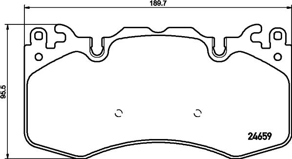 HELLA PAGID 8DB 355 016-151 - Brake Pad Set, disc brake autospares.lv