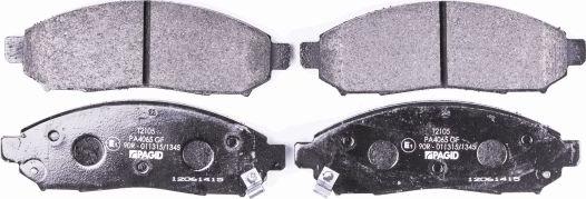 HELLA PAGID 8DB 355 016-121 - Brake Pad Set, disc brake autospares.lv