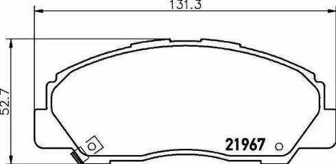 HELLA PAGID 8DB 355 016-841 - Brake Pad Set, disc brake autospares.lv