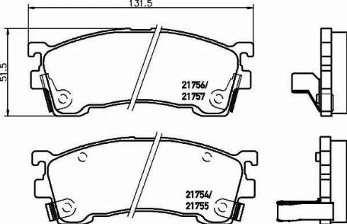 HELLA PAGID 8DB 355 016-331 - Brake Pad Set, disc brake autospares.lv