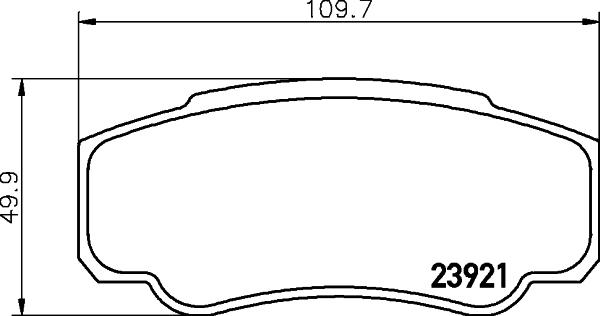 HELLA PAGID 8DB 355 010-411 - Brake Pad Set, disc brake autospares.lv