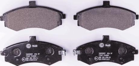 HELLA PAGID 8DB 355 010-481 - Brake Pad Set, disc brake autospares.lv