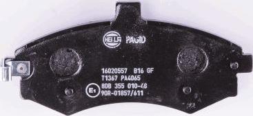 HELLA PAGID 8DB 355 010-481 - Brake Pad Set, disc brake autospares.lv