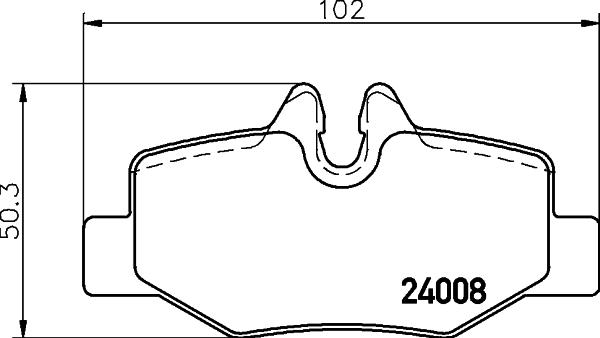 HELLA PAGID 8DB 355 030-711 - Brake Pad Set, disc brake autospares.lv