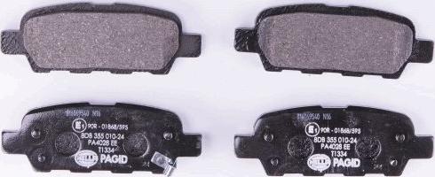 HELLA PAGID 8DB 355 010-241 - Brake Pad Set, disc brake autospares.lv