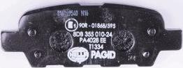 HELLA PAGID 8DB 355 010-241 - Brake Pad Set, disc brake autospares.lv