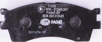 HELLA PAGID 8DB 355 010-251 - Brake Pad Set, disc brake autospares.lv