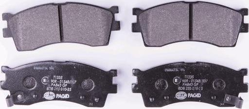 HELLA PAGID 8DB 355 010-251 - Brake Pad Set, disc brake autospares.lv