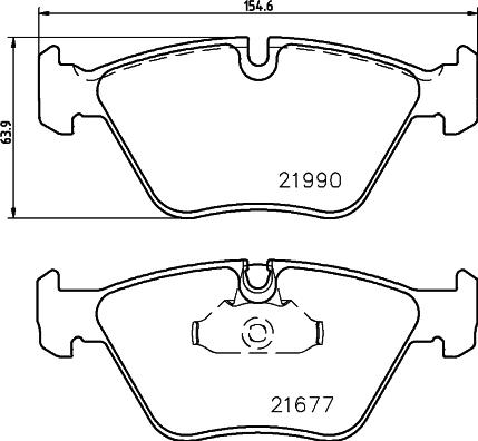 HELLA PAGID 8DB 355 010-711 - Brake Pad Set, disc brake autospares.lv