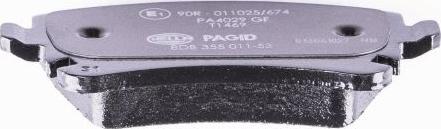 HELLA PAGID 8DB 355 011-531 - Brake Pad Set, disc brake autospares.lv